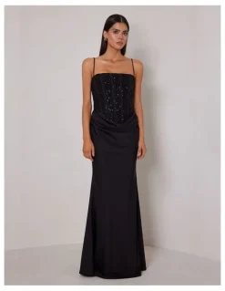 Elle Zeitoune Catherine Dress in Black