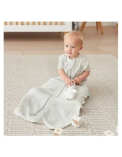 ergoPouch ErgoPouch Jersey Sleeping Bag Baby Organic Cotton TOG 0.2 Size 3-12m Grey Marle