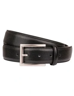 Florsheim Sinclair Leather Belt in Black