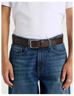 Grab Casual Leather Jean Belt Brown Belt Brown