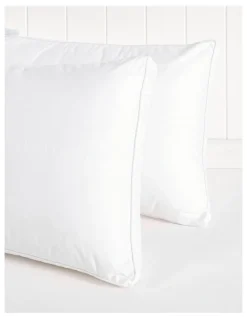 Heritage Gusseted Pillow 2 Pack in White