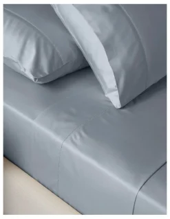 Heritage 400TC Diana Egyptian Cotton Sateen Sheet Separates in Baby Blue