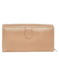 Joan Weisz Dakota Flap Over Wallet in Taupe