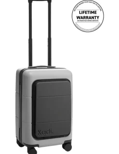 Kadi Carry-on TTIK-4-P Business Hardshell Suitcase in Pebble/Charcoal