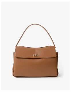 Lustre & Sage Isabeau Classic Shoulder Bag - Tan