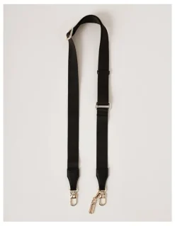 Marcs Cali Plain Bag Strap in Black