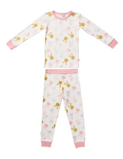 Marquise Pyjama Set 2 Piece in Pink Bunny