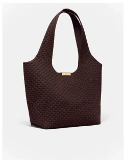 Mimco Amelie Basket Tote Bag in Chocolate