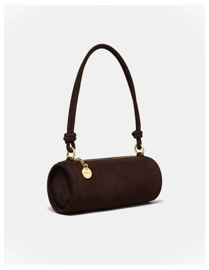Mimco Barrel Mini Shoulder Bag in Chocolate