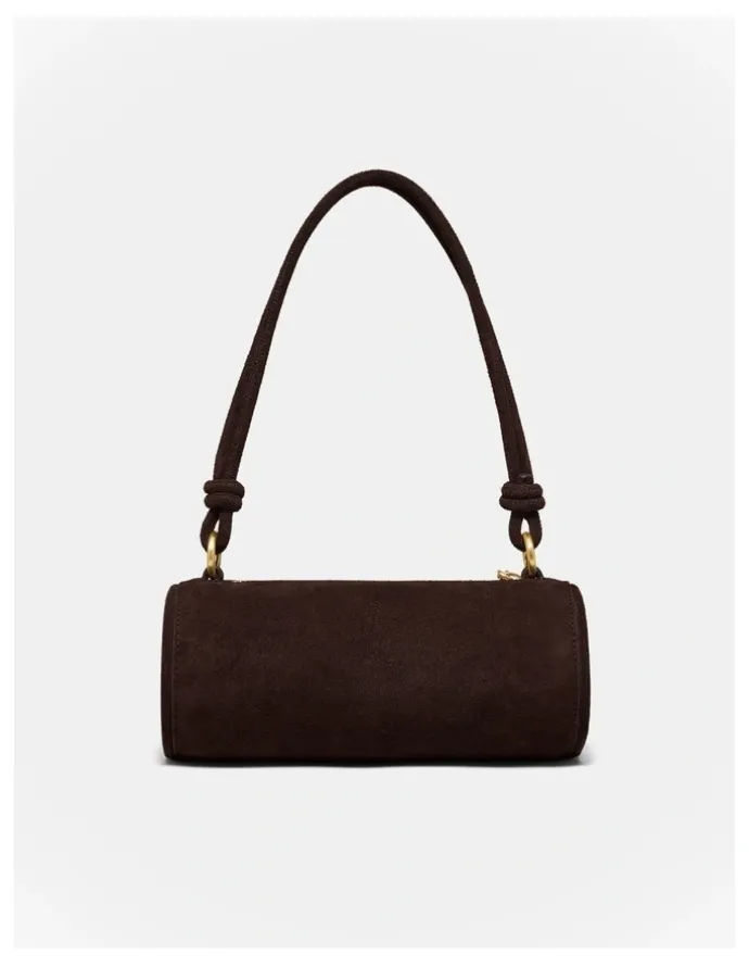 Mimco Barrel Mini Shoulder Bag in Chocolate