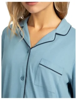 Mitch Dowd Mitch Dowd - Women's Cotton Jersey Pyjama Set - Blue