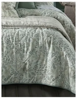 M.M Linen Whisper Cotton Linen Bedcover Set in Multi