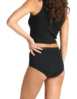 Modibodi Classic Period Full Brief Moderate Absorbency Black