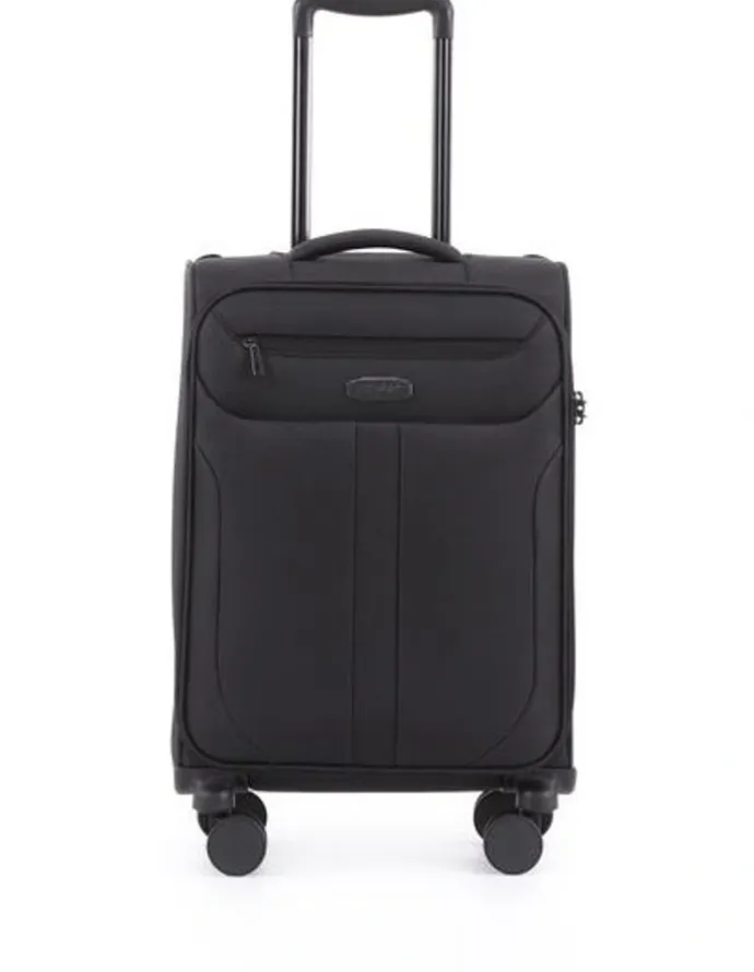 Monsac Coast 56cm Softside Suitcase MM1130-S-A in Black