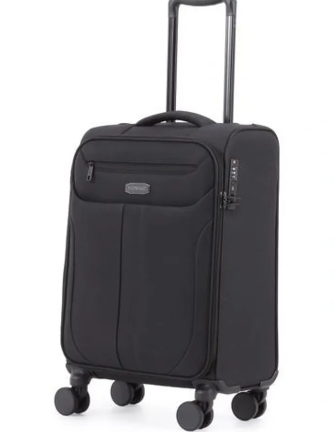Monsac Coast 56cm Softside Suitcase MM1130-S-A in Black
