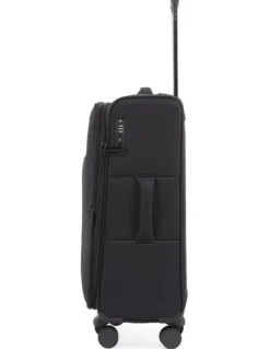 Monsac Coast 67cm Softside Suitcase MM1130-M-A in Black