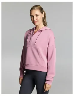 Rockwear Travel Half Zip Hoodie Dusty Pink