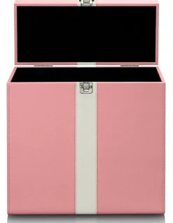 Silcron Vintage Record Long Play Case in Pink