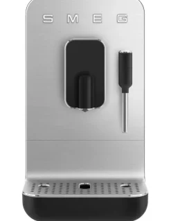 Smeg Automatic Coffee Machine with Steam Wand in Matte Black BCC12BLMAU