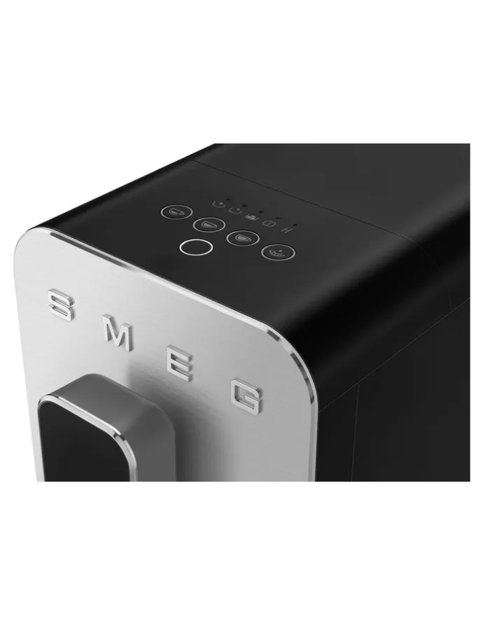 Smeg Automatic Coffee Machine with Steam Wand in Matte Black BCC12BLMAU