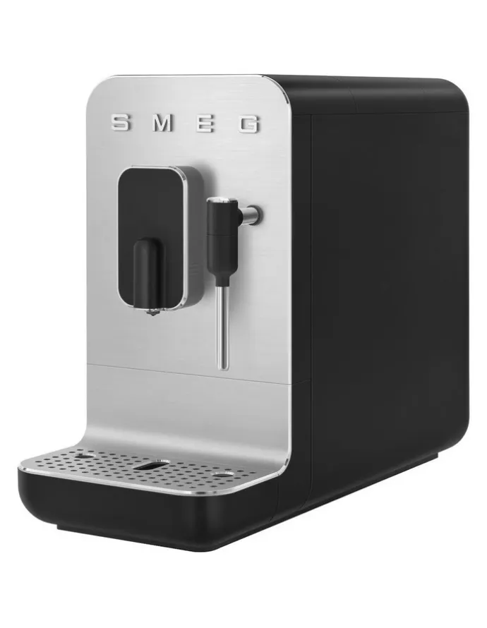 Smeg Automatic Coffee Machine with Steam Wand in Matte Black BCC12BLMAU