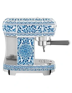 Smeg Dolce & Gabbana 50's Style Espresso ECF02DGBAU Machine in Blu Mediterraneo