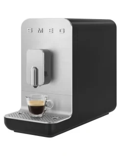 Smeg Fully Automatic Coffee Machine with AutoMilk in Matte Black BCC13BLMAU
