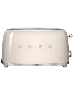 Smeg 50's Style 4 Slice Long-Slot Toaster in Cream TSF02CRAU