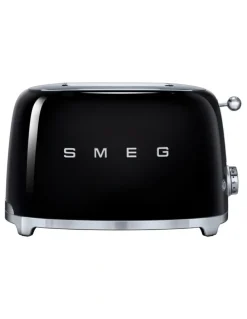Smeg 50's Style 2 Slice Toaster in Black TSF01BLAU