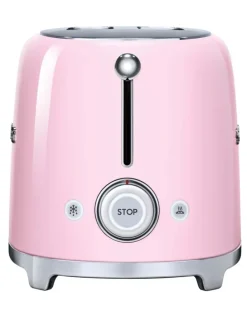 Smeg 50's Style 2 Slice Toaster in Pastel Pink TSF01PKAU