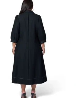 Sunday in the City Midnight Muse Midi Shirt Dress