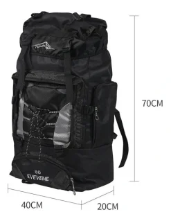 Traderight Military Tactical Hiking Backpack in Black