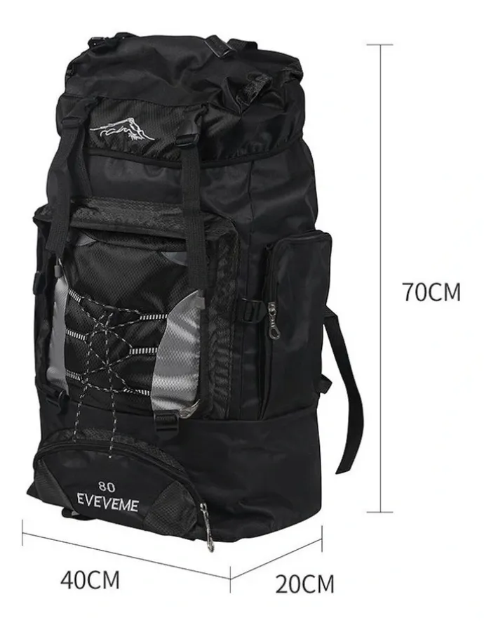 Traderight Military Tactical Hiking Backpack in Black