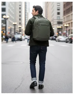 Travelon Classic Anti-Theft 15.6 Laptop & Tablet 20L Backpack in Olive
