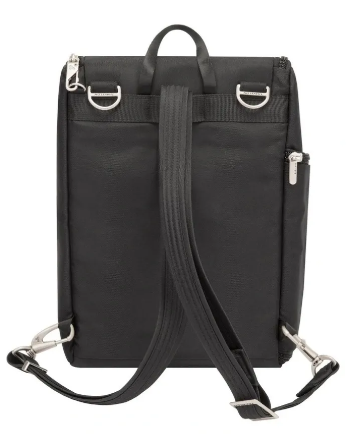 Travelon Classic Anti-Theft Small Convertible Tablet Backpack in Black