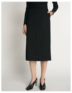 Veronika Maine Wool Pencil Skirt