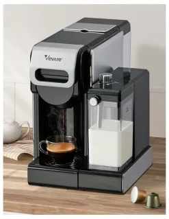 Vevare Vevare 5in1 Capsule Coffee Machine Milk Frother Nespresso Dolce-Gusto Pod Maker