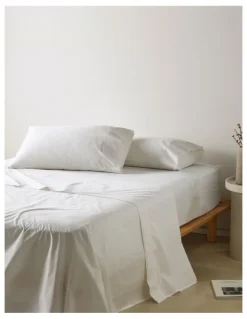 Vue 300TC Australian Superfine Cotton Sheet Set in White