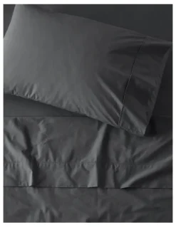 Vue 300TC Australian Superfine Cotton Sheet Separates in Steel Grey