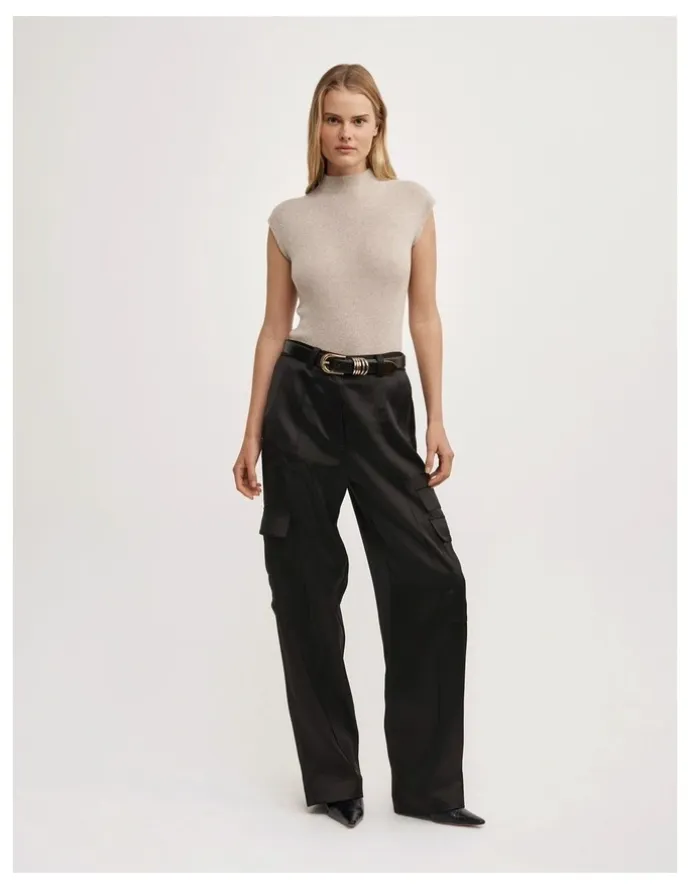 Witchery High Neck Knit T-shirt in Sienna Marle